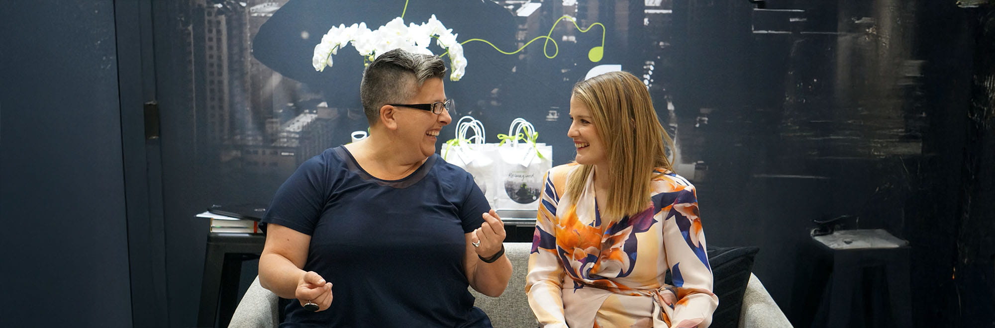 L-R: Kylie Cochrane Principal, Communications & Stakeholder Engagement, Aurecon and Felicity Furey Director – Industry Partnerships, Swinburne University of Technology.